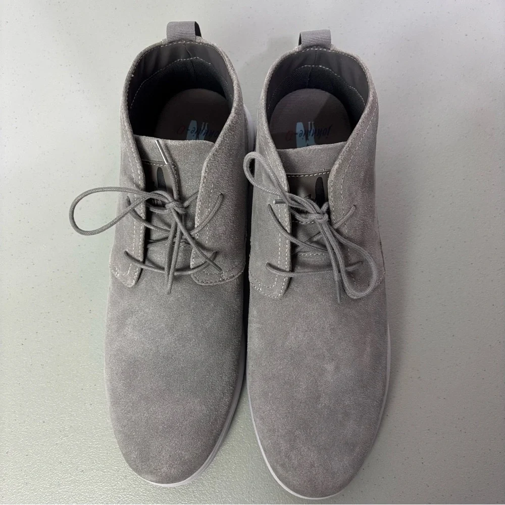 Johnnie-O Chill Chukka Boots Men's Neutral Gray Size 13 M Leather Suede Upper